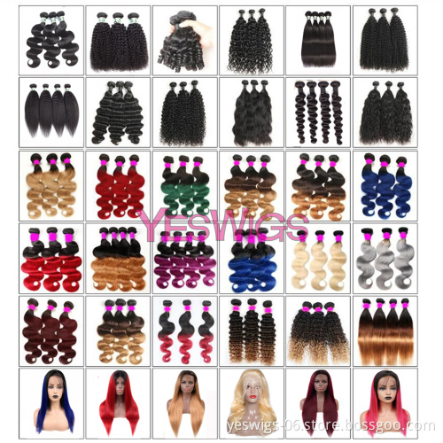 Thick Ends Long 26 28 30 32 34 36 inch  Brazilian Virgin Cuticle Aligned Hair Bundles 100% Double Drawn Human Hair Extensions